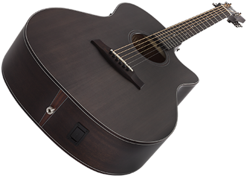 SCHECTER Westerngitarre, Orleans Studio, See-Thru Black Satin