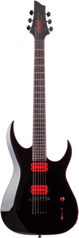 SCHECTER E-Gitarre, Sunset-6, Red Dawn