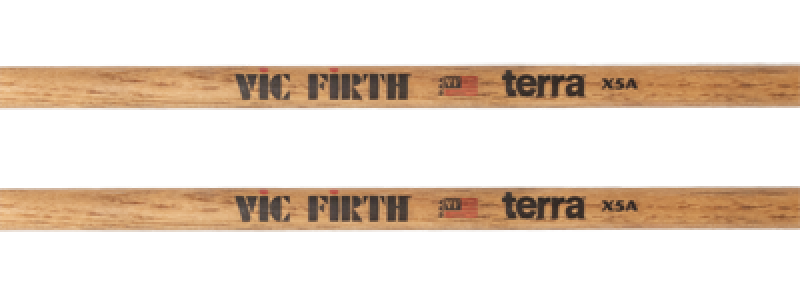 VIC FIRTH Drum Sticks, Terra Serie, X5AT, Wood Tip