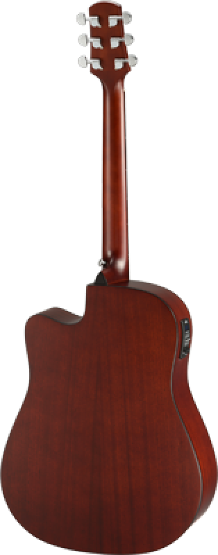 WALDEN Westerngitarre, Dreadnought Cutaway, Satinlack, EQ, Tasche