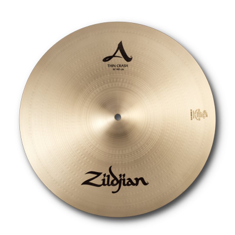ZILDJIAN Crash, A Zildjian, 16", Thin Crash, traditional