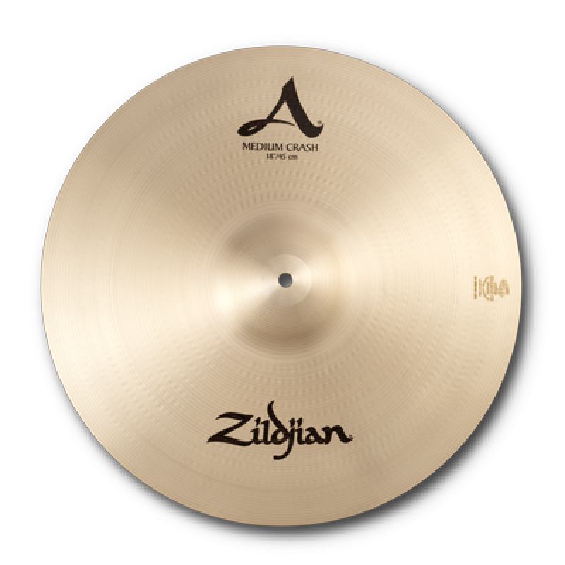 ZILDJIAN Crash, A Zildjian, 18", Medium Crash, traditional