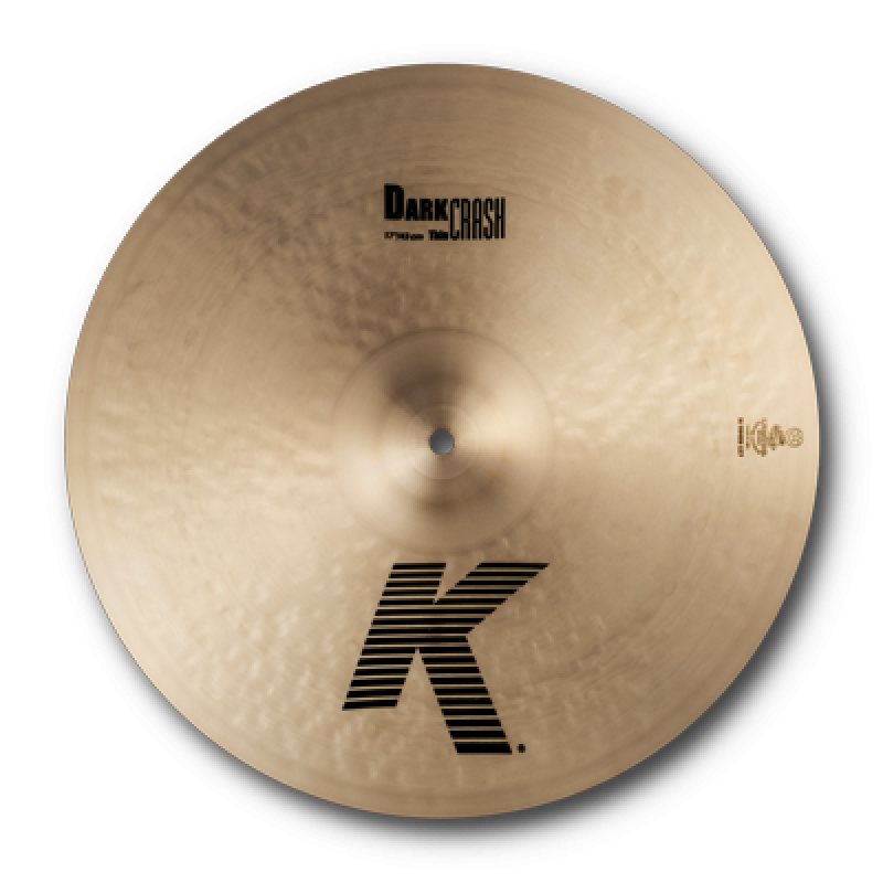 ZILDJIAN Crash, K Zildjian, 17", Dark Thin Crash, traditional