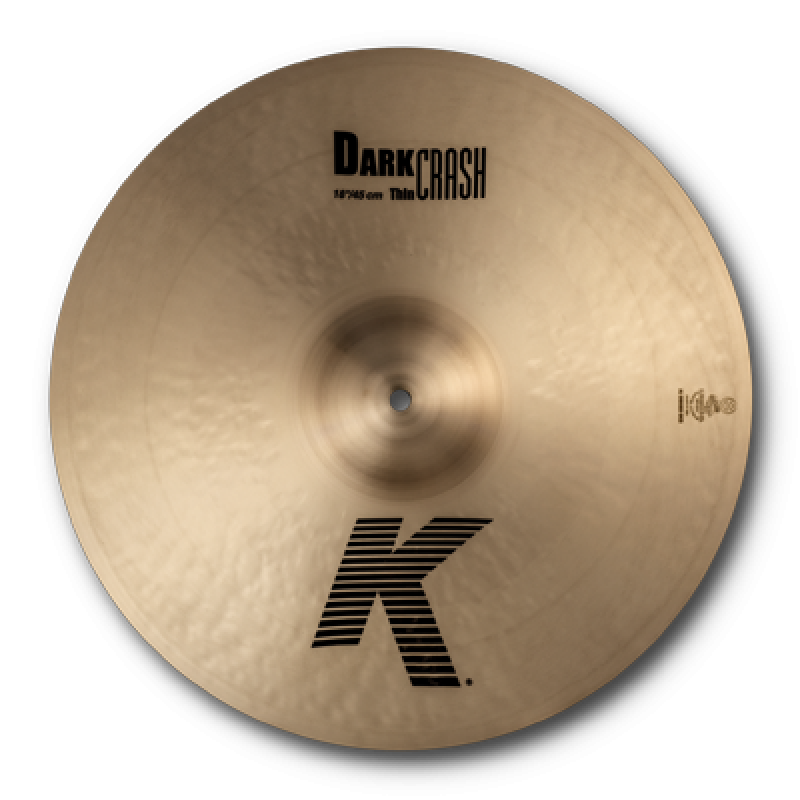 ZILDJIAN Crash, K Zildjian, 18", Dark Thin Crash, traditional