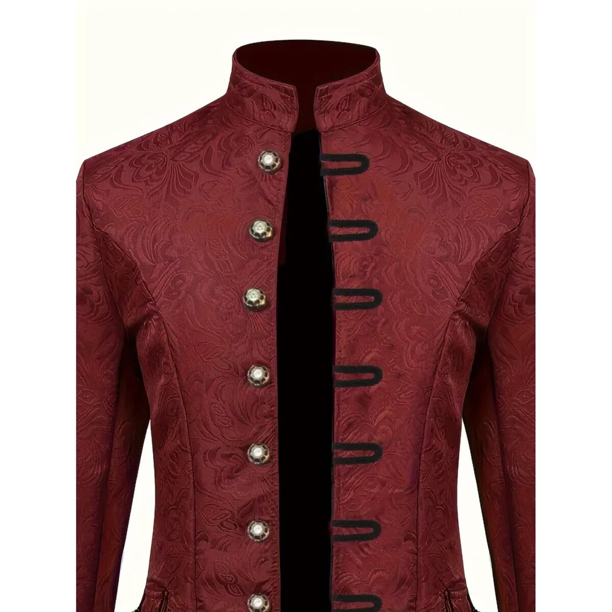 ROCK-HUS Mantel Mantel Bordeaux Barock Gothic