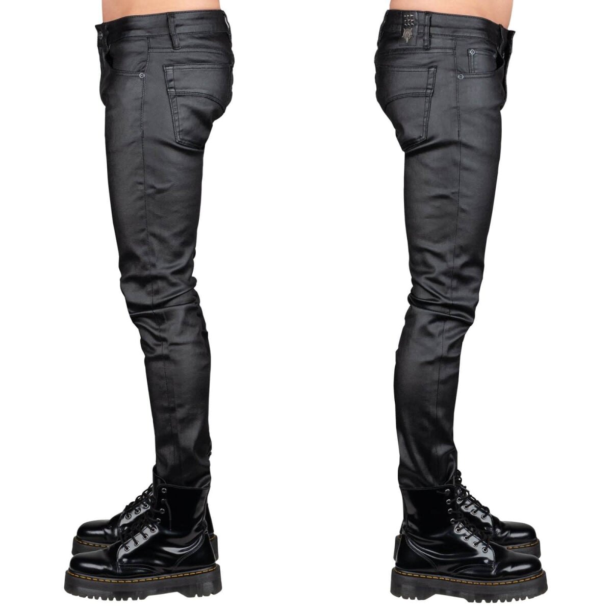 WORNSTAR Herren All Access Collection Rampager Waxed Denim Jeans schwarz 34