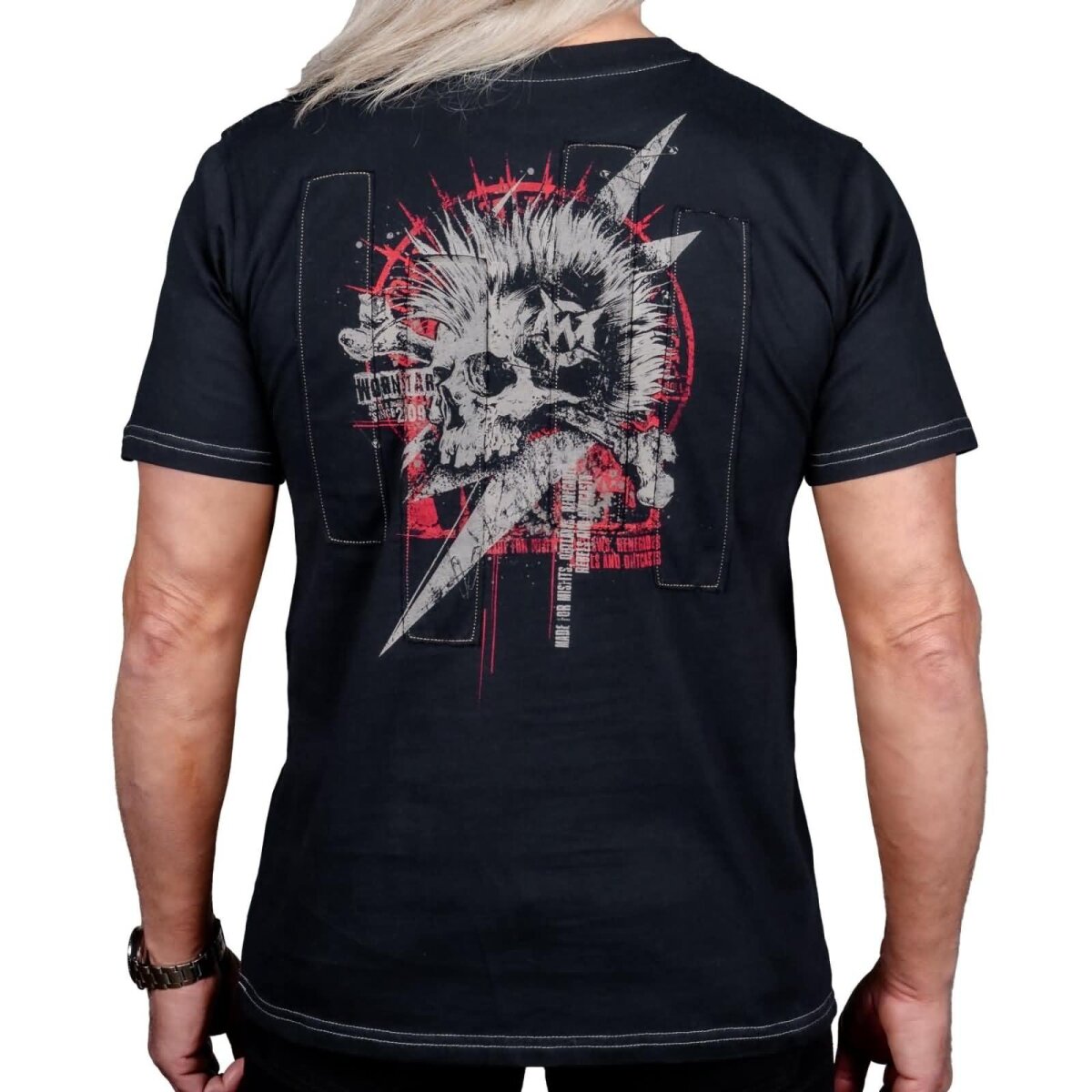 WORNSTAR Herren Artist Asylum Collection Riot Tee T-Shirt schwarz L