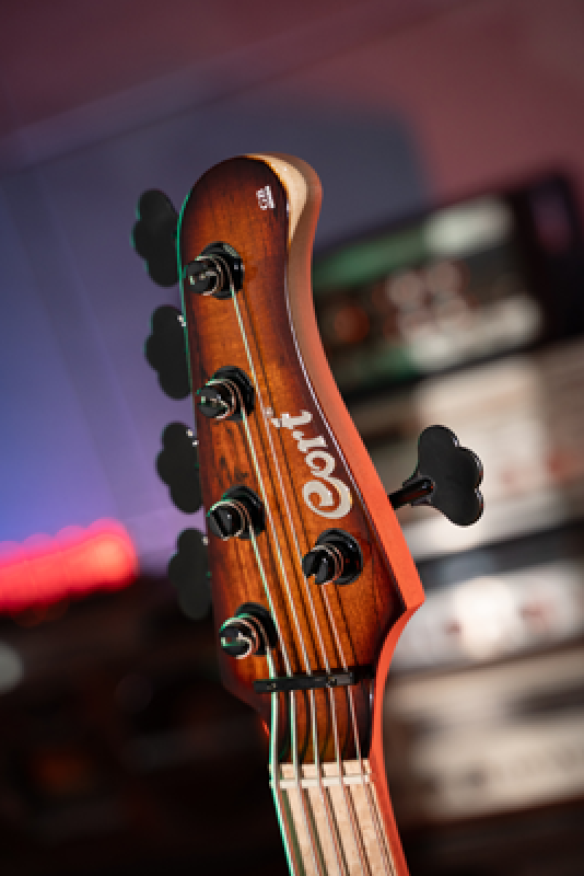 Preview: CORT Bassgitarre, GB-Fusion 5, Antique Brown Burst, Gigbag