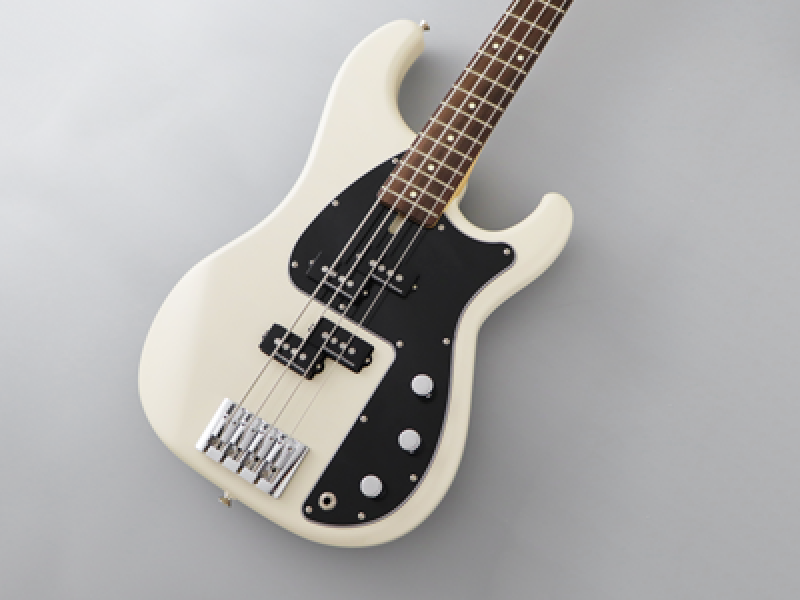 FGN Bassgitarre, J-Standard Mighty Power, Vintage White, Softcase