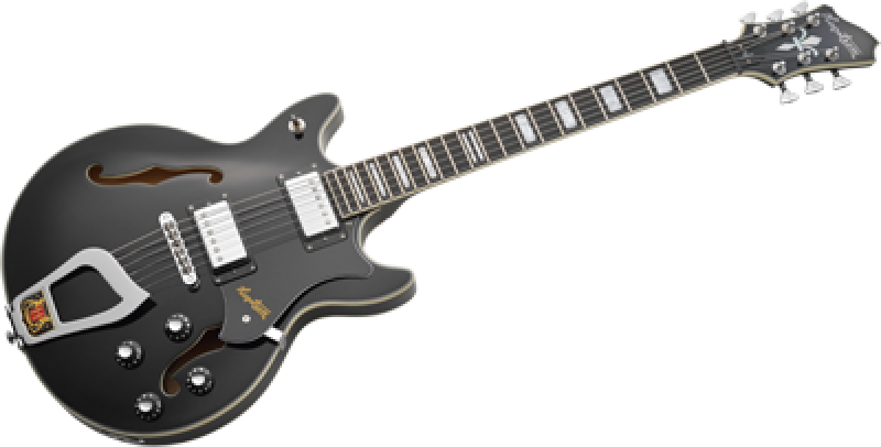 Preview: HAGSTROM E-Gitarre, Alvar, Black