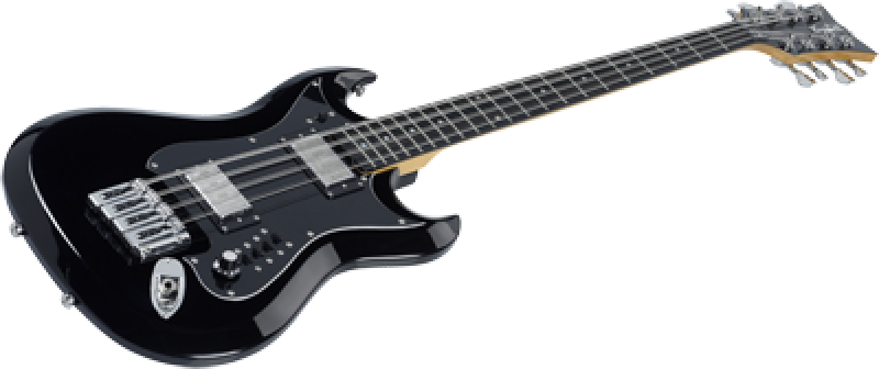 Preview: HAGSTROM Bassgitarre, H8II, Black Gloss, 8-Saiter
