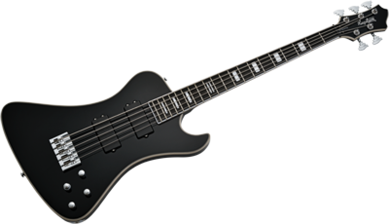 HAGSTROM E-Bass, Nekromant 5, Black Gloss