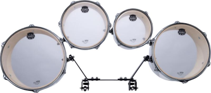 MAPEX Marching Multi-Toms, Contender Series, 4-teilig, Gloss White
