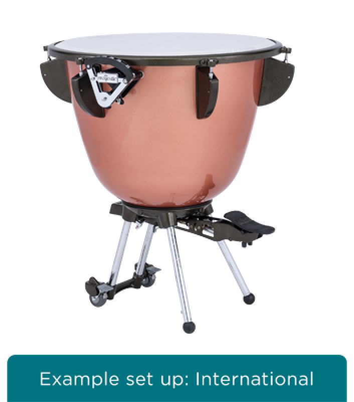 MAJESTIC Pauke, Concert Series, 20", Fiberglas, tiefgezogen, deutsch