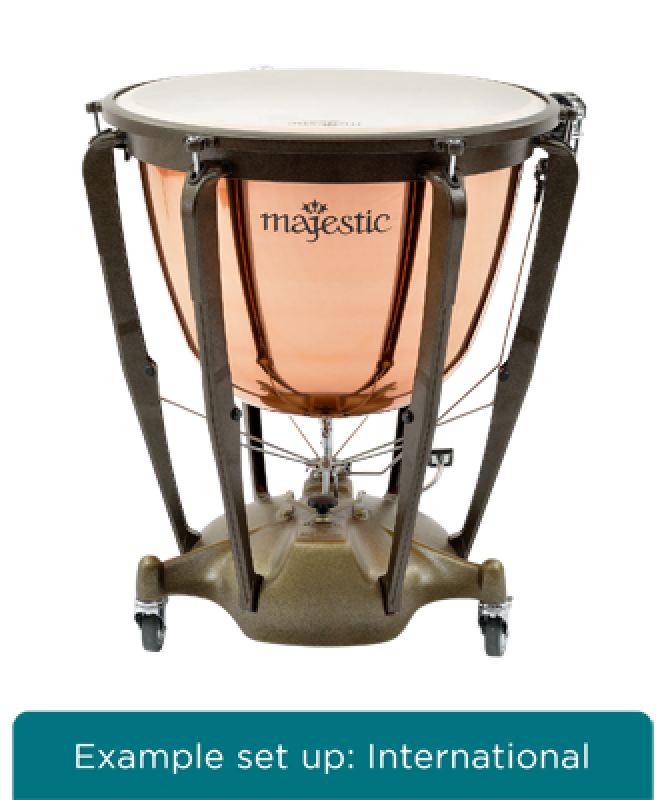 MAJESTIC Pauke, Symphonic Grand Series, 26", Kupfer, poliert, tiefgezo