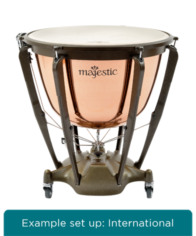 MAJESTIC Pauke, Symphonic Grand Series, 29", Kupfer, poliert, tiefgezo