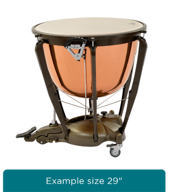 MAJESTIC Pauke, Symphonic Grand Series, 32", Kupfer, poliert, tiefgez.