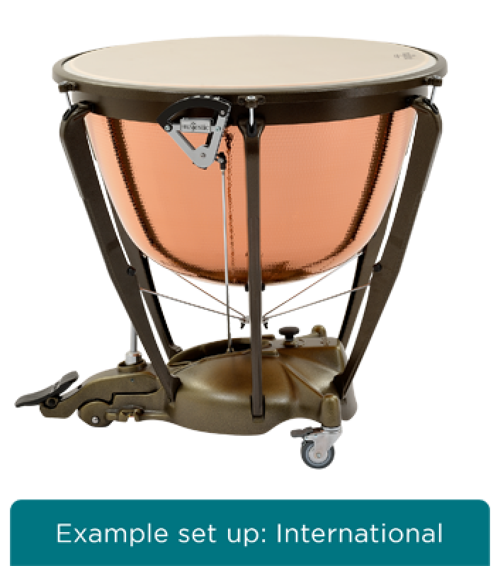 MAJESTIC Pauke, Symphonic Grand Series, 32", Kupfer, gehämmert, tiefge