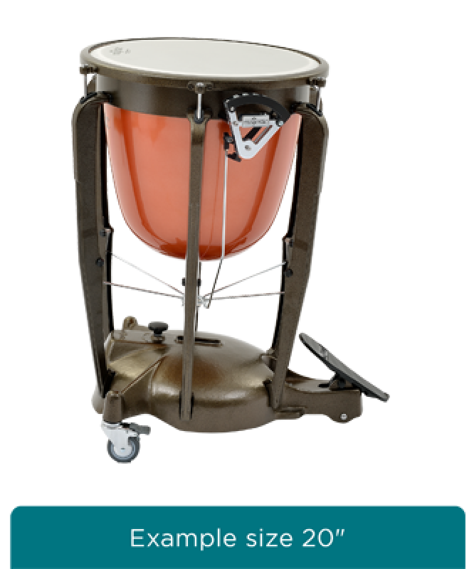 MAJESTIC Pauke, Symphonic Series, 23", Fiberglas, tiefgezogen, interna