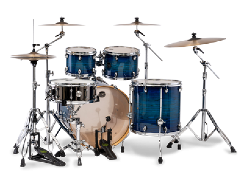 MAPEX Shellset, Armory, Stage, mit Rosette, Blue Wave Burst #NJ