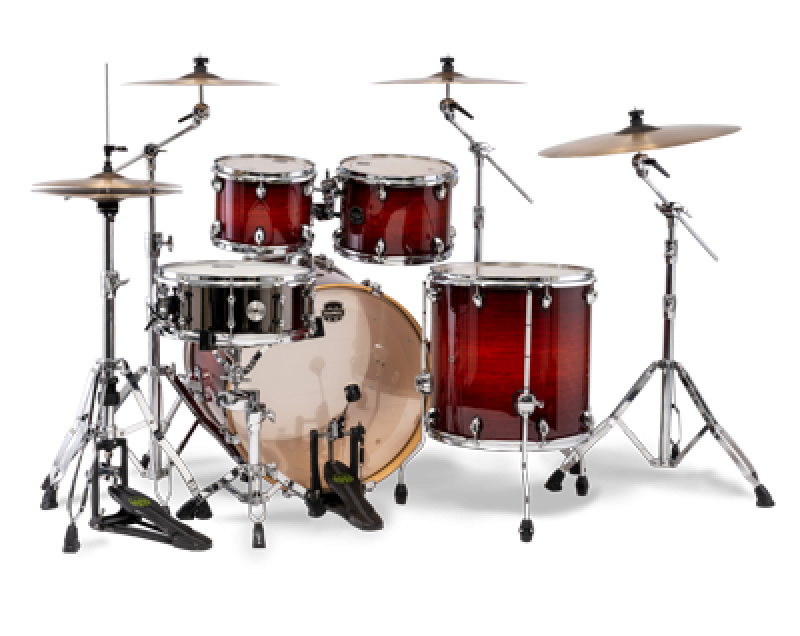 MAPEX Shellset, Armory, Stage, mit Rosette, Red Onyx Burst #NR