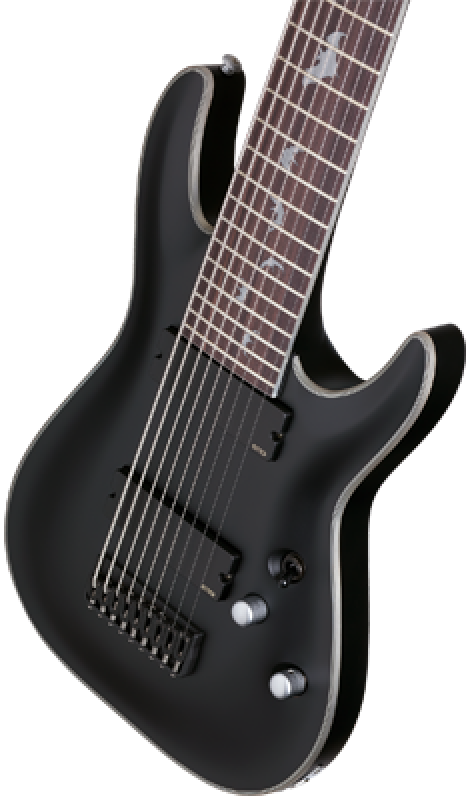 SCHECTER E-Gitarre, Damien Platinum-9, Satin Black