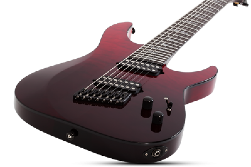 SCHECTER E-Gitarre, Reaper 7 Elite MultiScale, Blood Burst