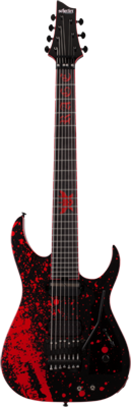 SCHECTER E-Gitarre, Signature, Sullivan King Banshee-7 FR S, Obsidian