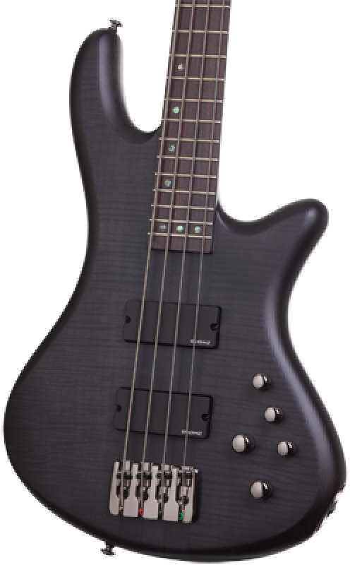 Preview: SCHECTER Bassgitarre, Stiletto Studio-4, See-Thru Black Satin