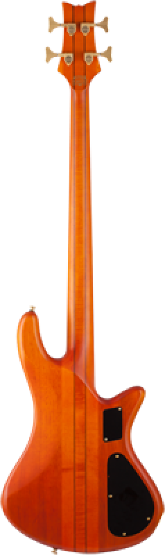 SCHECTER Bassgitarre, Stiletto Studio-4, Honey Satin, Linkshänder