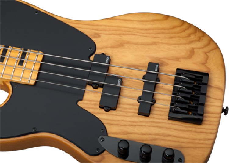 Preview: SCHECTER Bassgitarre, Model-T Session, Aged Natural Satin, Linkshänder