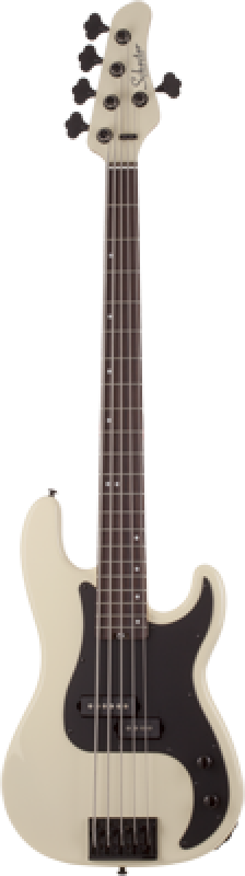 SCHECTER Bassgitarre, P-5, Ivory