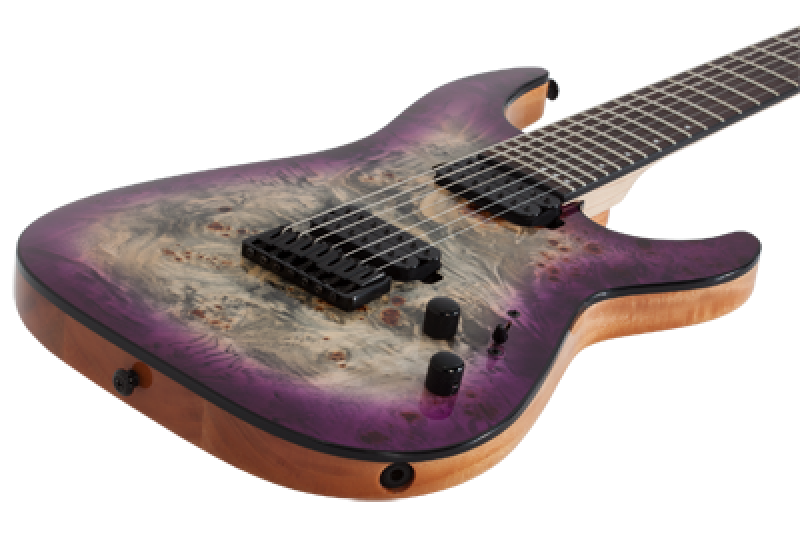 SCHECTER E-Gitarre, C-7 Pro, Aurora Burst