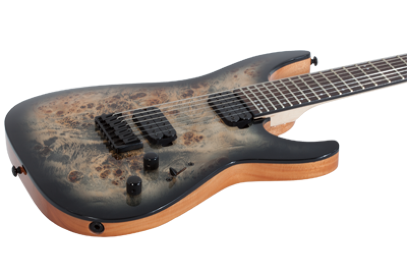 SCHECTER E-Gitarre, C-7 Pro, Charcoal Burst