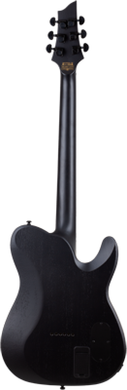 Preview: SCHECTER E-Gitarre, PT Black Ops, Satin Black Open Pore, Linkshänder