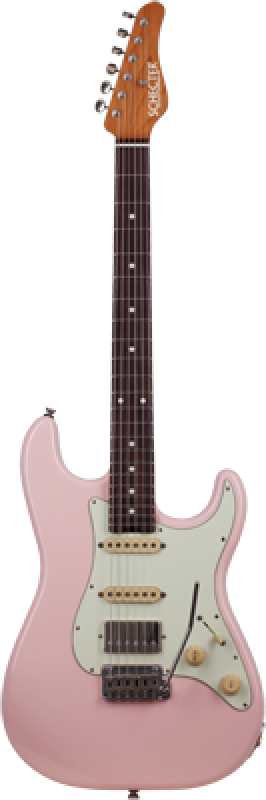 SCHECTER E-Gitarre, Traditional USA Wembley HSS, Shell Pink