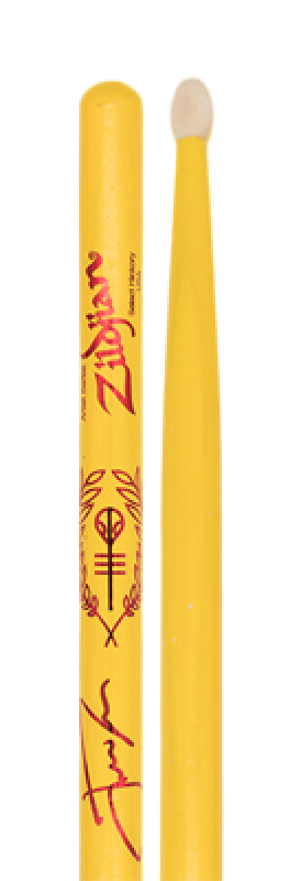 ZILDJIAN Drum Sticks, Artist Serie, Josh Dun "Clancy Yellow", Wood-Tip