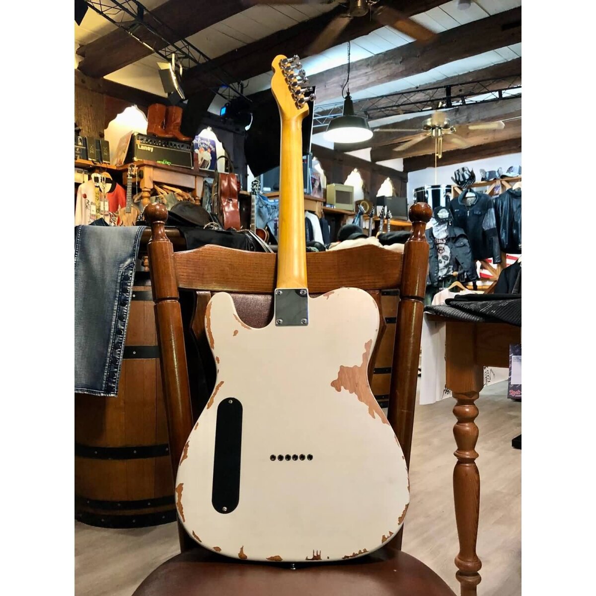 ROCK-HUS Gitarre Gebraucht BaCH Telemeister Weiss 1PU