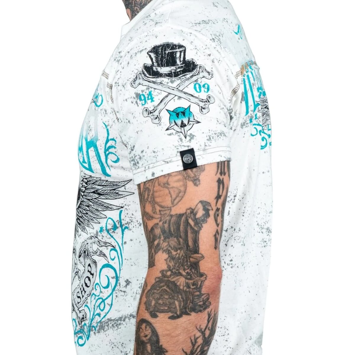 WORNSTAR Herren Artist Asylum Collection Elegantly Wasted Tee - Antique White T-Shirt weiß L