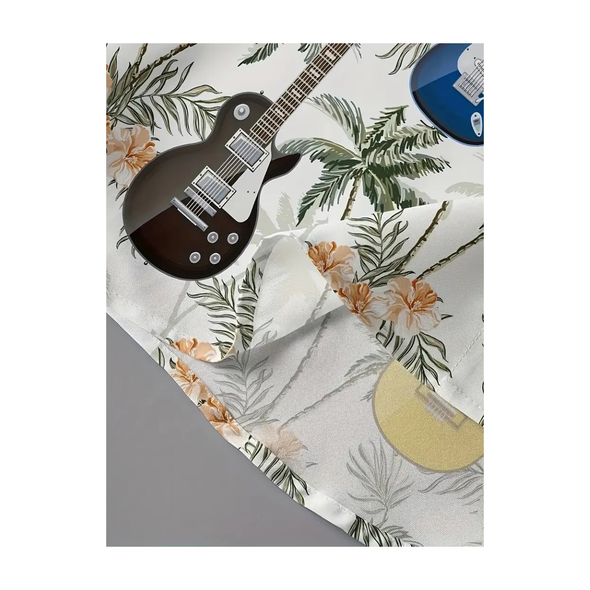 ROCK-HUS Hawai Hemd Guitars´n Palms
