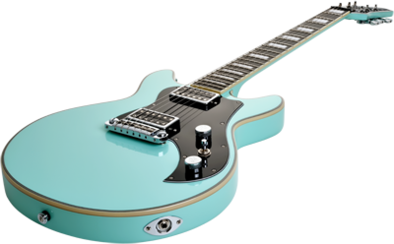Preview: HAGSTROM E-Gitarre, Megin, Aged Sky Blue
