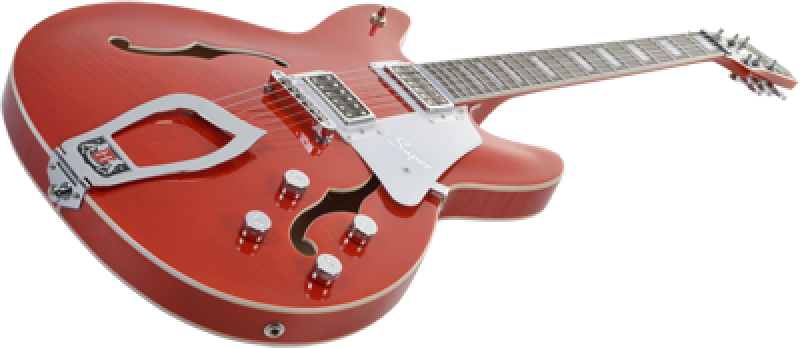 Preview: HAGSTROM E-Gitarre, Super Viking, Mandarin Flame