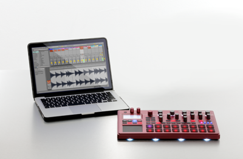 KORG Synthesizer, digital, ELECTRIBE2SR, Sampler, rot