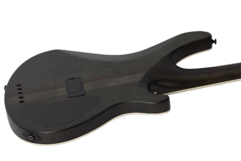 Preview: SCHECTER Bassgitarre, SLS Elite 5 Evil Twin, Satin Black, Linkshänder