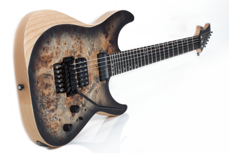SCHECTER E-Gitarre, Reaper 6 FR S, Charcoal Burst