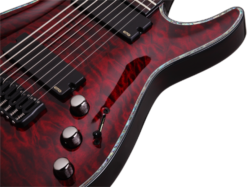 SCHECTER E-Gitarre, Hellraiser C-9, Black Cherry
