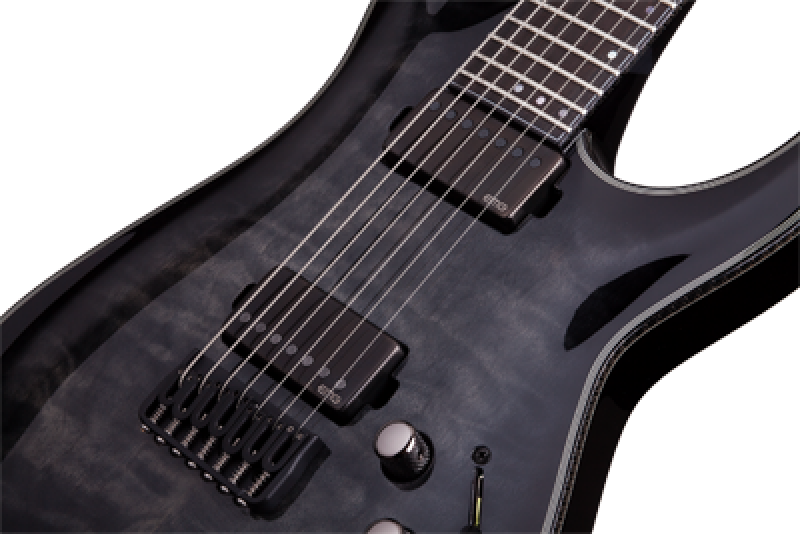 SCHECTER E-Gitarre, Hellraiser Hybrid C-7, Trans Black Burst