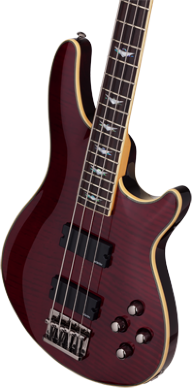 Preview: SCHECTER Bassgitarre, Omen Extreme-4, Black Cherry
