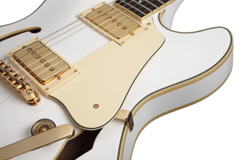 SCHECTER E-Gitarre, Signature Robin Zander Corsair, Gloss White