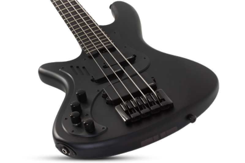 Preview: SCHECTER Bassgitarre, Stiletto-4 Stealth Pro, Satin Black, Linkshänder
